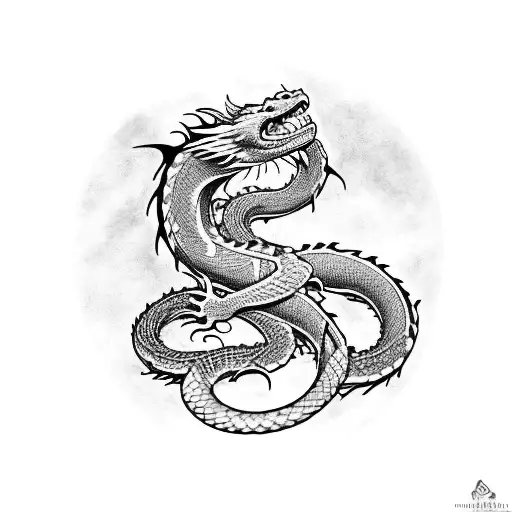 Dragon With Body Of Snake