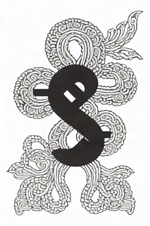 Polish Silesian Embroidery Floral Design Featuring A Figure Eight Knot