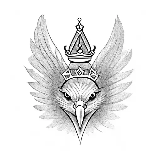 Small Eagle With A Crown