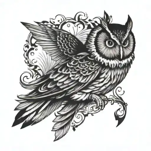 Owl Flying