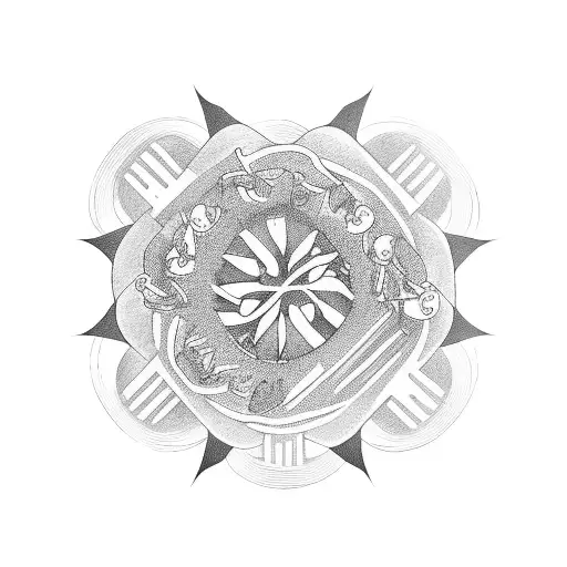 A Group Of Friends Holding Hands In A Circle