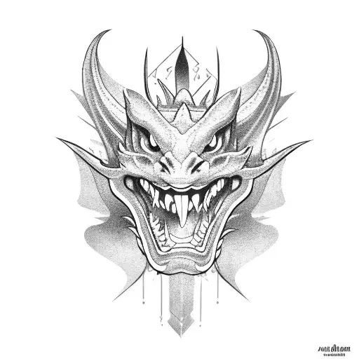 Dragon Head With Mouth Open