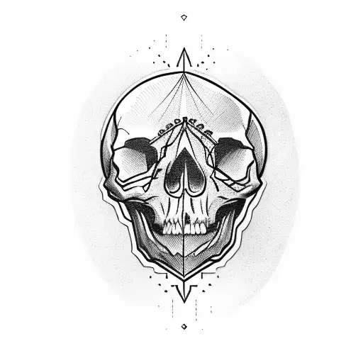 Skull Small Hourglass