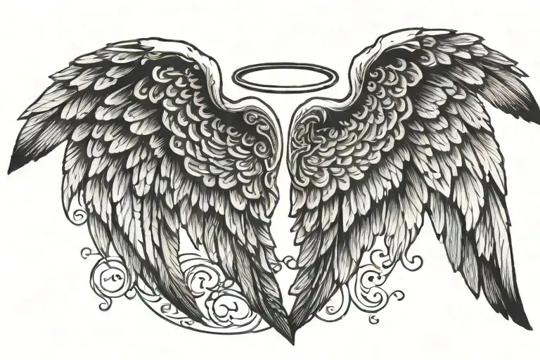 Angel Wings In Memory Of My Grandpa Death Date 1951-2022