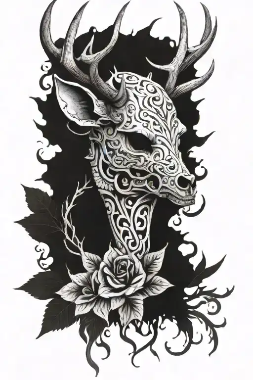 Skull Deer Head