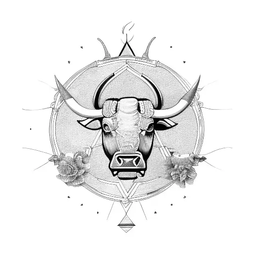 Taurus Bull On My Left Side Of Back