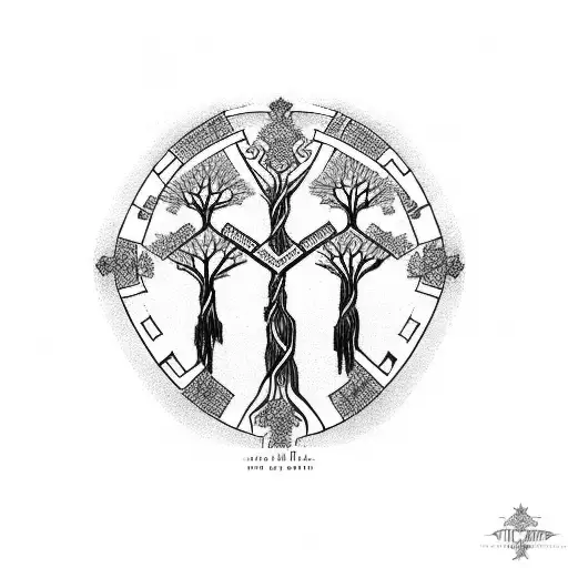 A Family Tree With Each Member Represented By A Different Instrument