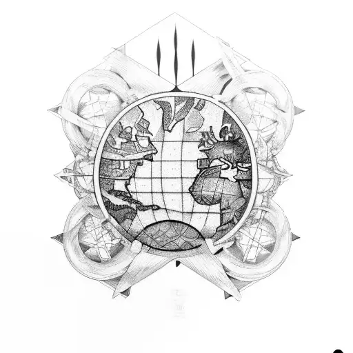 Deus Atlas Da Mitologia Grega Carregando O Mundo Nas Costas