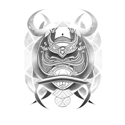 Samurai E Gueixa Simbolo Ying-yang