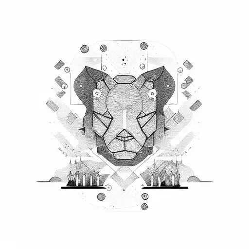 Abstract Representation Of A Successful Business Deal