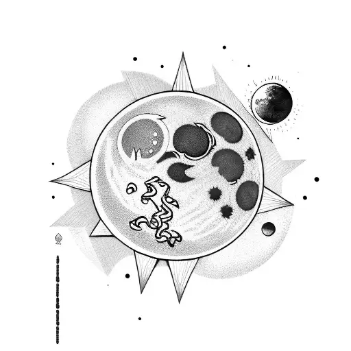 Moon Against The Sun