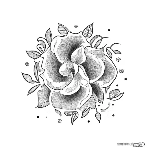 A Floral Wreath With Each Flower Representing A Member Of The Client's Family