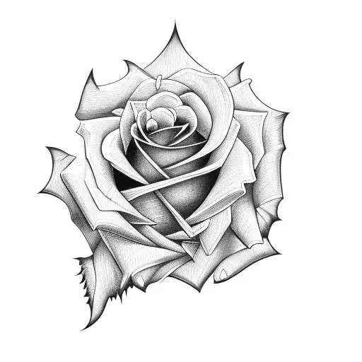 Rose With Dagger