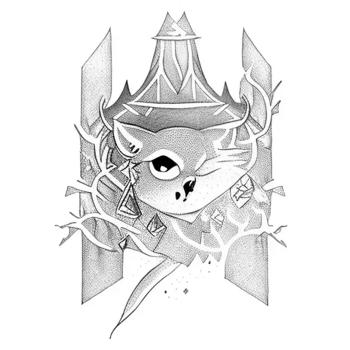 A Mystical Gaming Character Casting A Spell In A Magical Forest