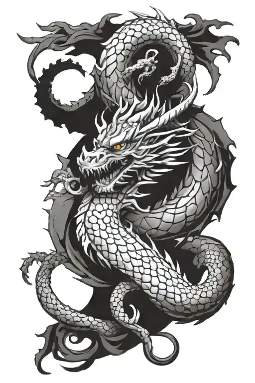 Dragon Sleeve Tattoo Design