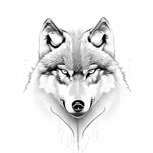 Proud Wolf Full Body Walking Towards Viewer