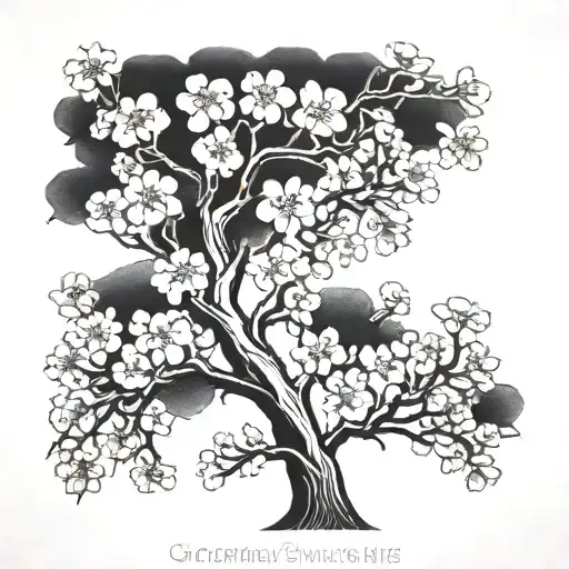 Cherry Blossom Tree Backround