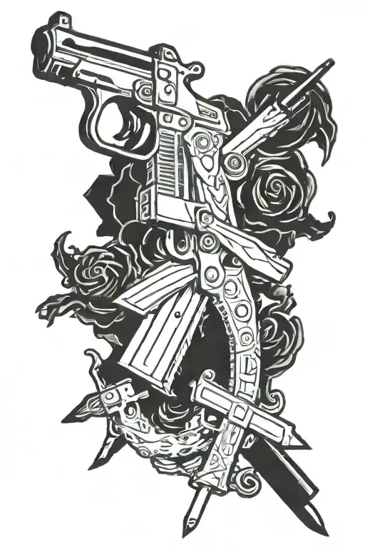 Military And A Weapon In War