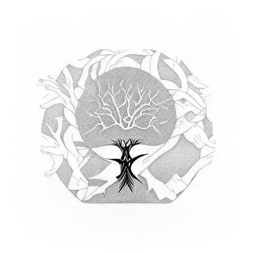 A Tree With Branches Representing Each Family Member