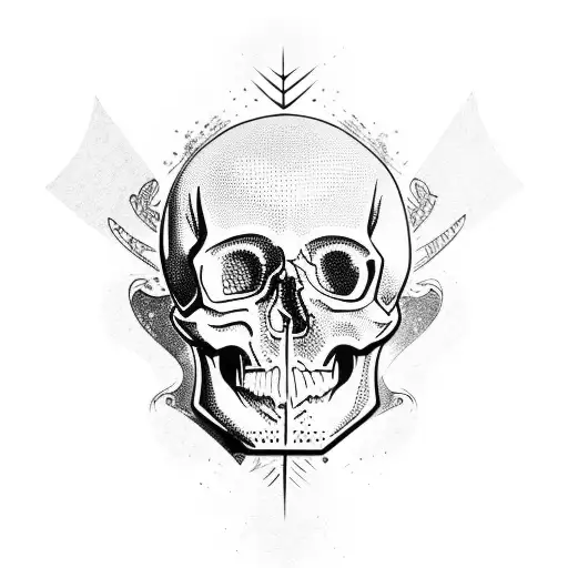 Skull With Crystal