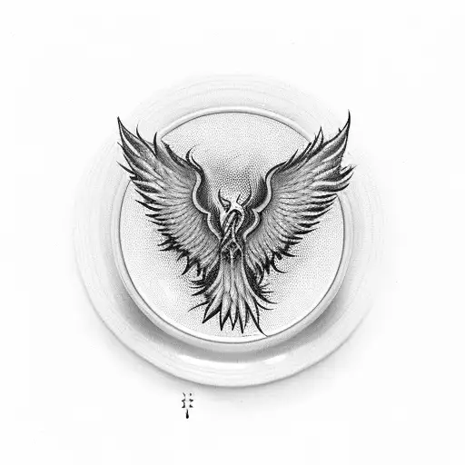 A Phoenix Rising From A Coffee Cup Symbolizing The Journey Of Recovery