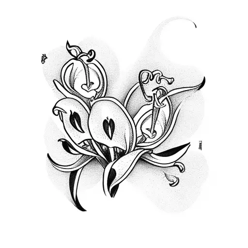 Lily Of The Valley And Foortprint