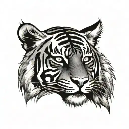 Black Tiger Head
