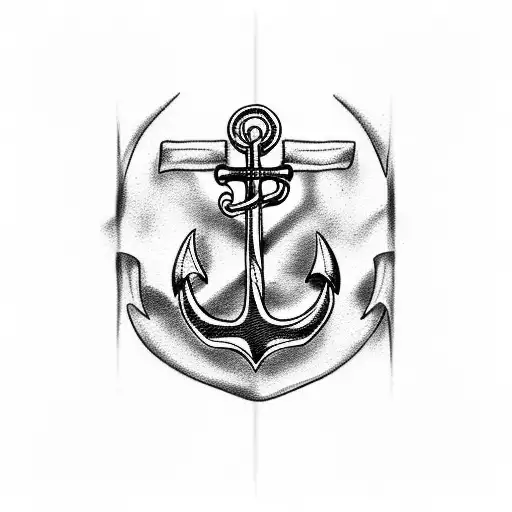 Anchor With Norwegian Flag