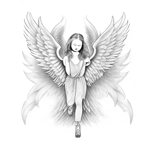 Angel Girl With Wings