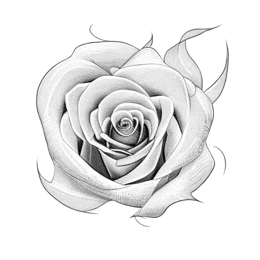 A Final Line Tattoo Containing The Word 'Yayo' And A Transparent Rose