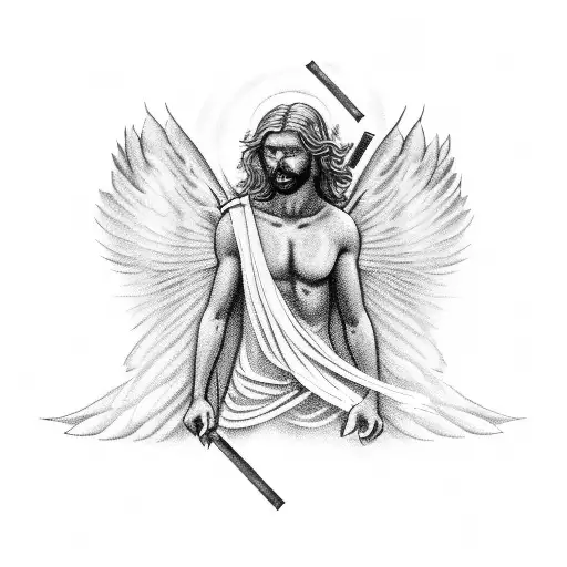 Biblical Angel Smoking Weed