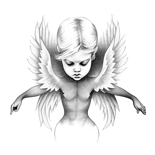 Angel Girl With Wings