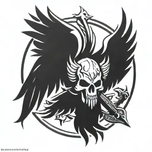 Blood Angel's Chapter Symbol From Warhammer 40K Universe