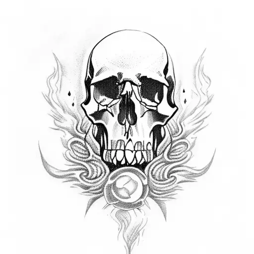 Skull And Fire