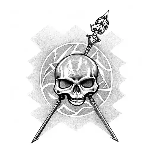 Skeleton With A Trident