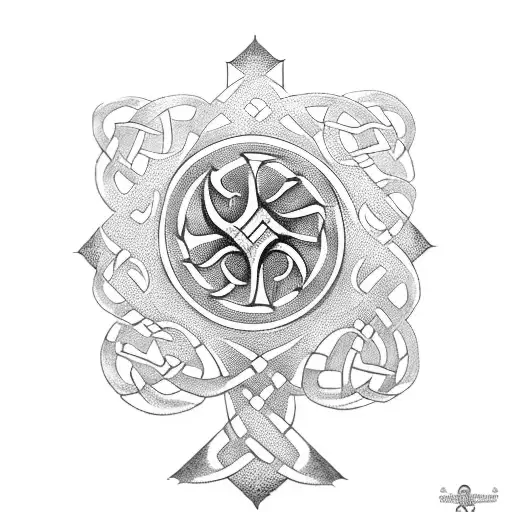 Celtic Cross Swaztika