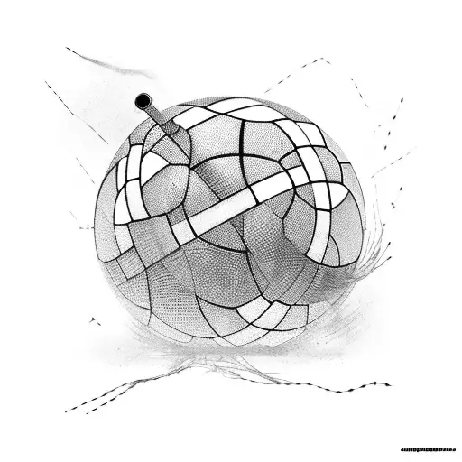 A Cyberpunk Movie Reel With Basketball Hoops As The Film Reels