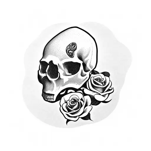 Skull And Roses