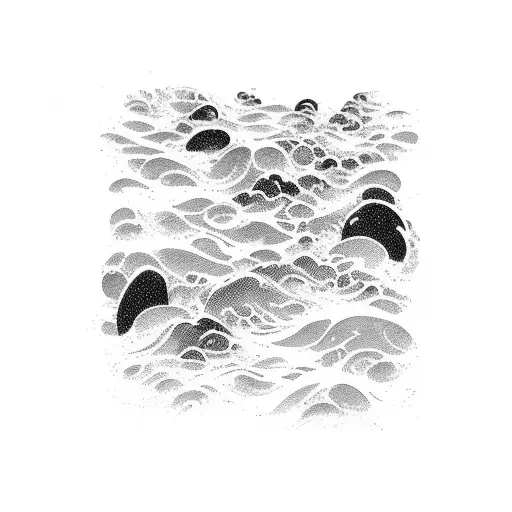 Ocean Waves Breaking On Rocks