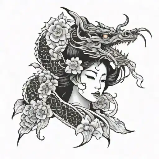 Dragon Geisha Flower