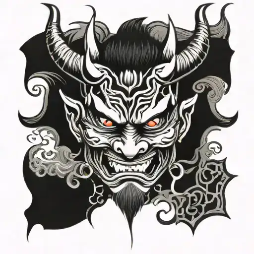Japanese Demon Mask