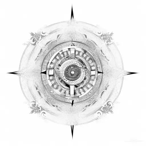 Dragon Ying Yang Compass