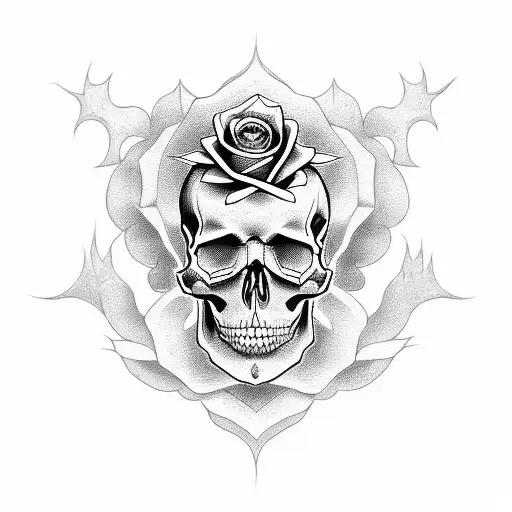 Skull And Roses