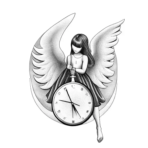 Angel With A Clock