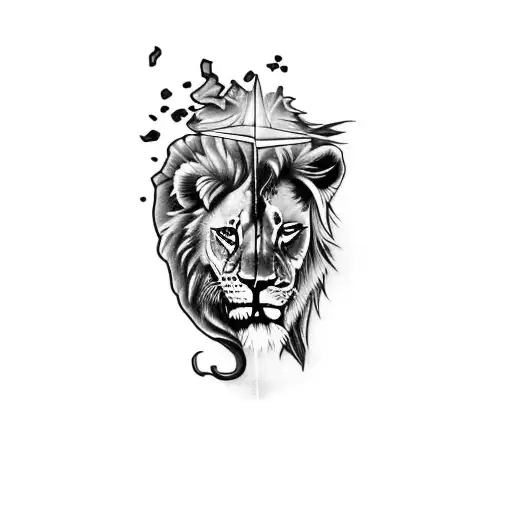 Jesus And A Lion