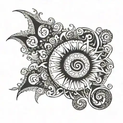 The Sun Spiral Pattern