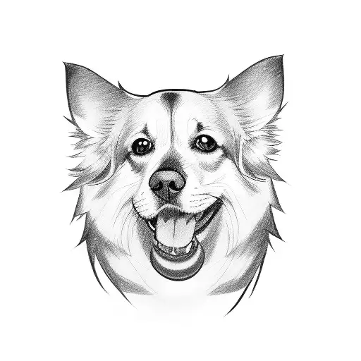 A Sketch-style Portrait Of Your Beloved Dog Dressed As A Character From Your Favorite Anime