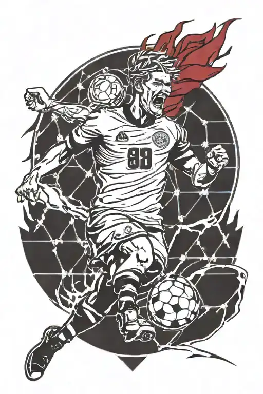 Sparta Prague Ultras Football Tatoo