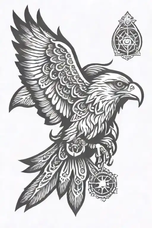 Eagle And Hamsa