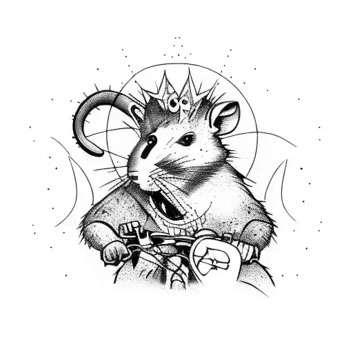 Mountain Bike Trail With Rat Fink Graffiti Art